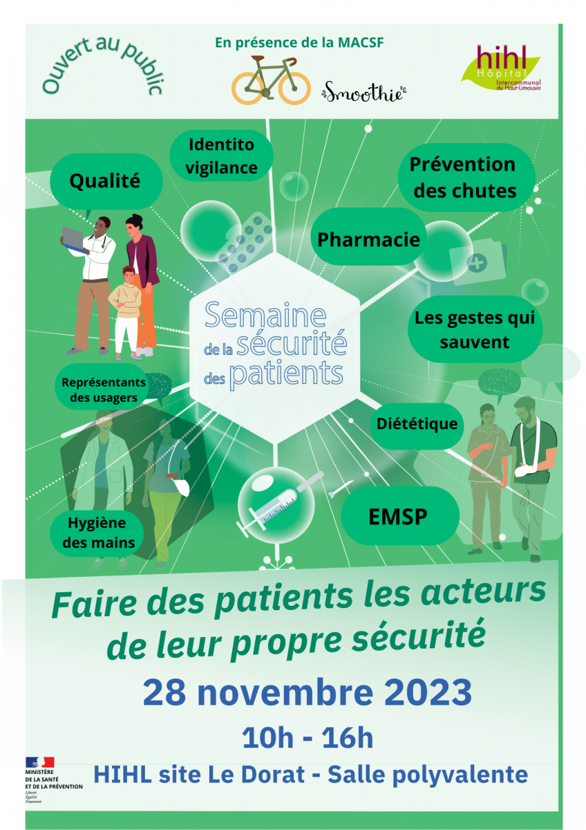 affiche semaine de la sécurité des patients
