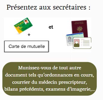 documents a présenter pour les consultations