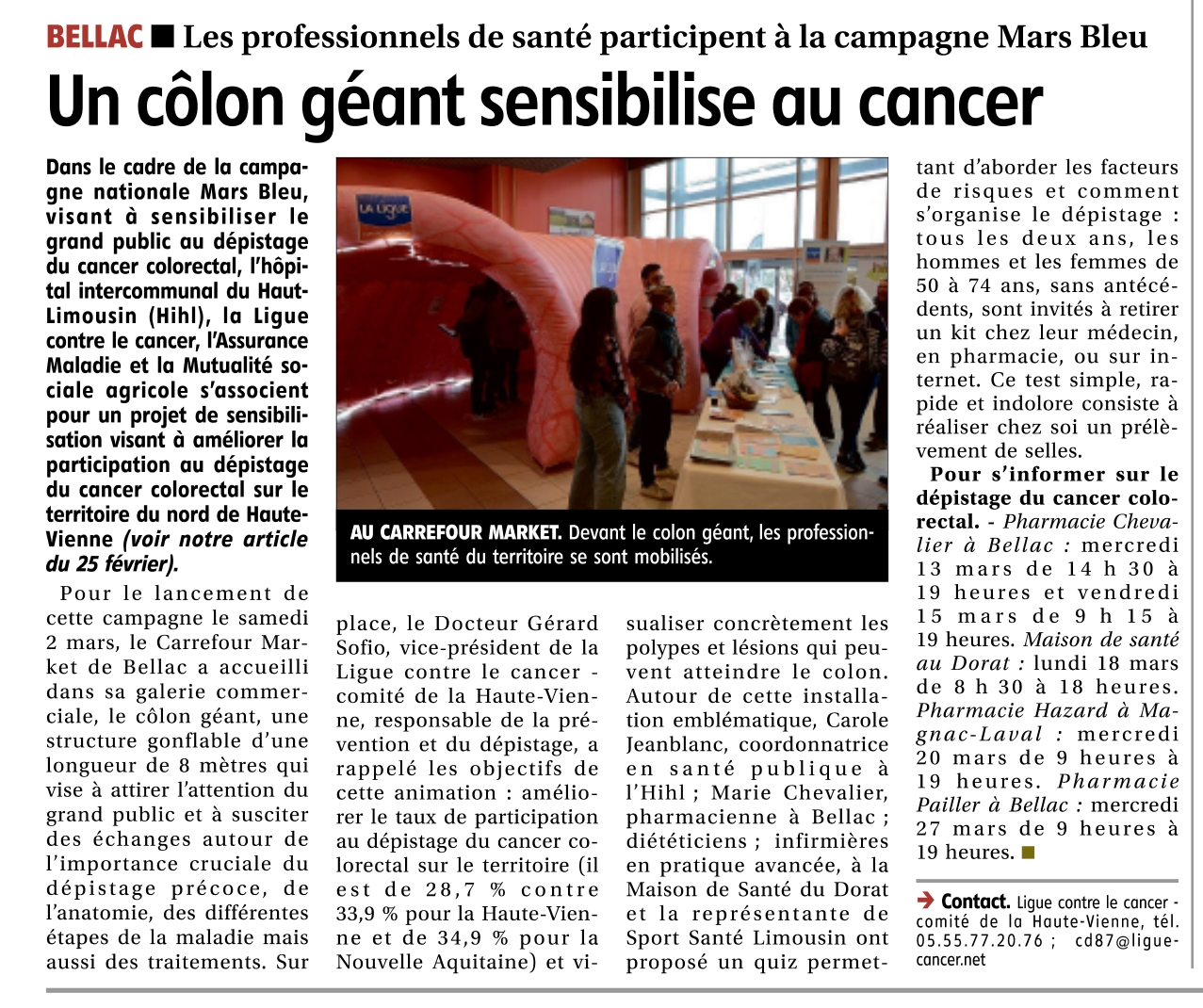 ligue contre le cancer colorectal